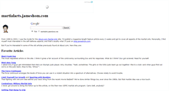 Desktop Screenshot of martialarts.jameshom.com