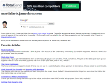 Tablet Screenshot of martialarts.jameshom.com